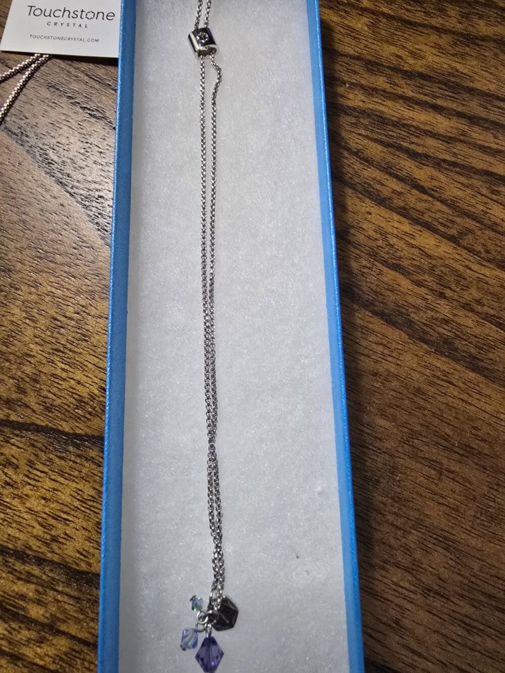 NWT Touchstone Crystal Well Rounded Pendant - Picture 2 of 4